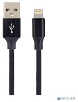 PERFEO I4317 USB A вилка - Lightning вилка, 2A, черный, длина 2 м., Light Premium