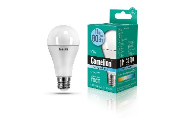 Лампа светодиодная (E27, Е40) Светодиодная лампа CAMELION LED11A60/845/E27