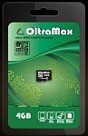 OLTRAMAX 4GB MicroSDHC Class4 без адаптера SD, скорость чтения 10 MB/s