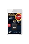 DIGOLDY 32GB MicroSDXC Class10 + адаптер SD 45MB/s