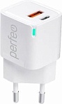 PERFEO I4653 USB-A+TYPE-C, GaN, 30W, белый