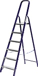 СИБИН Лестница-стремянка стальная, 6 ступеней, 124 см 38803-06