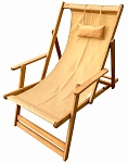 DYATEL Кресло-шезлонг с подлокотниками сиденье из ткани сосна цвет дуб G-LC-009-OAK