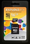 EXPLOYD 16GB MicroSDHC 16GB Class10 + адаптер SD