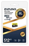 EXPLOYD 512GB microSDXC Class 10 UHS-1 Premium U3 EX512GCSDXC10UHS-1-ElU3 w