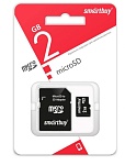 SMARTBUY 2GB SB2GBSD-01 MicroSD 2GB+адаптер