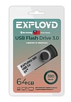 EXPLOYD 64GB EX-64GB-590- USB 3.0 черный