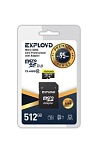 EXPLOYD MicroSDXC 512GB Class 10 UHS-1 Premium U3 + адаптер SD 95 MB/s